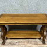 large Charles X style console table in walnut