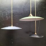 3 suspensions en tôles émaillées