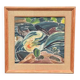 Original Swedish Oil On Panel – “Composition” By Bengt Alwö – Vintage & Framed 62 × 60 Cm (24.4" × 23.6")