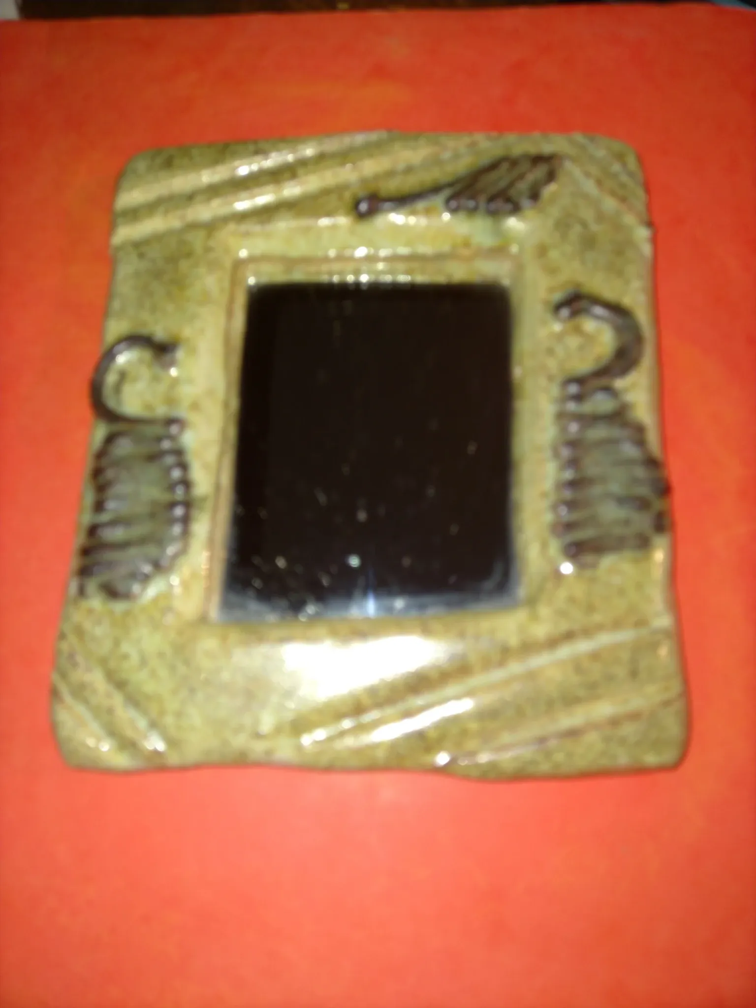 ceramic chamotte mirror 1950/1960