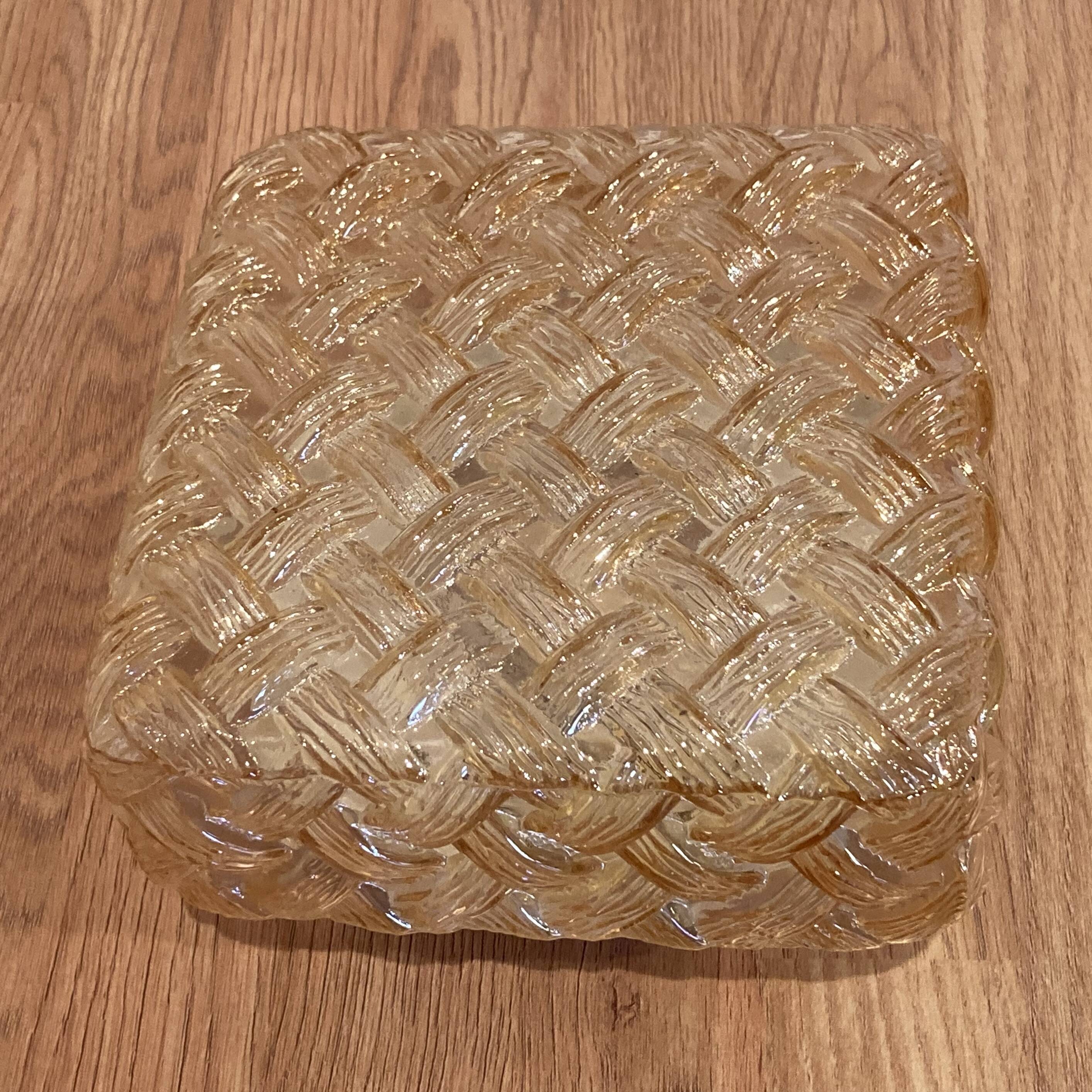 Large glass wall light, Scandinavian design, 1950s.
