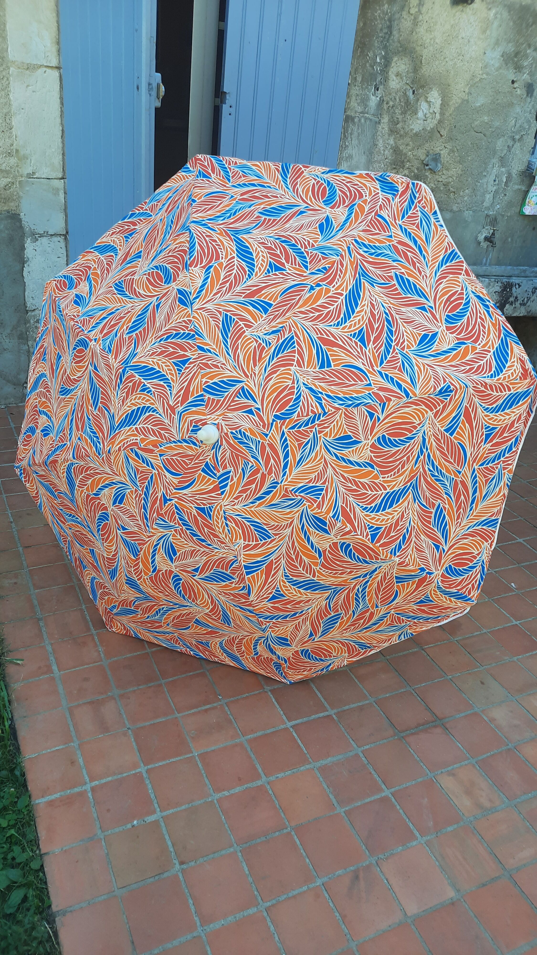 Vintage beach umbrella