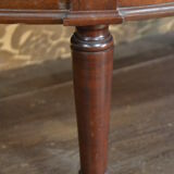 Louis XVI-style half-moon mahogany chest of drawers
