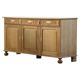 Vintage 1970 Danish Brutalist Light Oak Sideboard, Style of Henning Kjærnulf