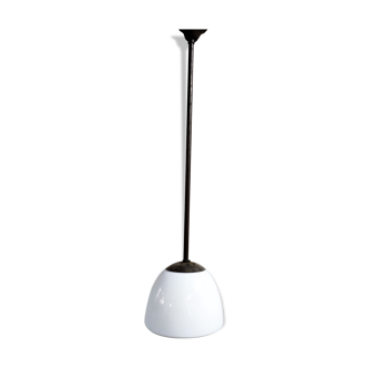Antique opaline pendant light 1930s