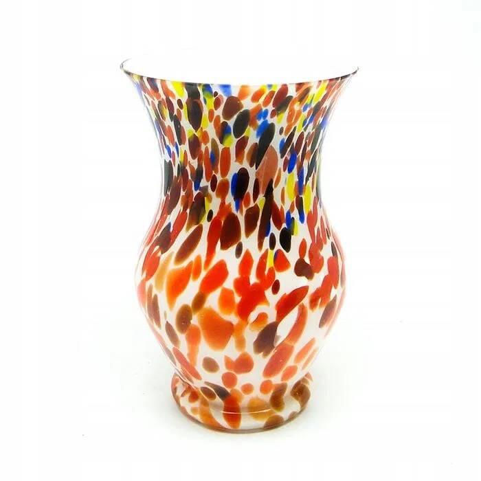 A9p kralik - art deco spatterglass vase 1930