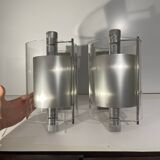 Pair of modernist wall lights, Pierre Lallemand / Moonlight "Cyclops" 1992