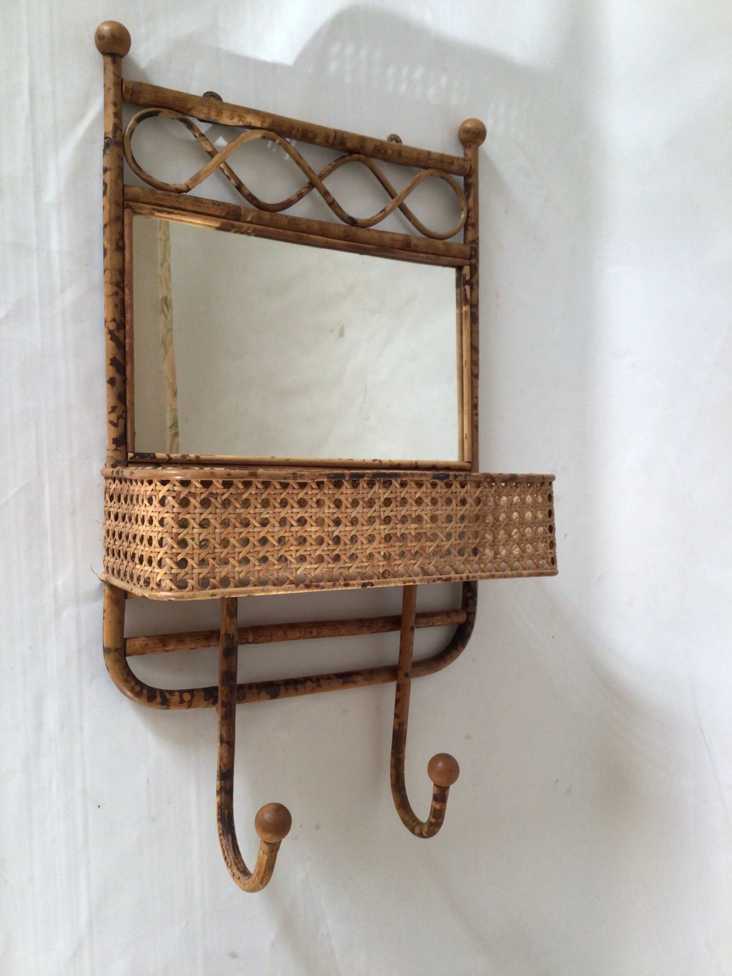 Coat rack Bamboo Rattan