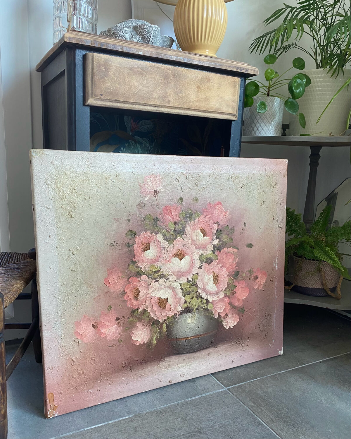 Still life with bouquet of flowers