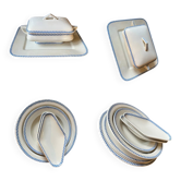 Lustucru Sarreguemines serving platter set