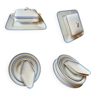 Lustucru Sarreguemines serving platter set