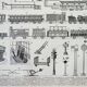 Gravure ancienne 1898, Chemin de fer, train, rail • Lithographie, Planche originale