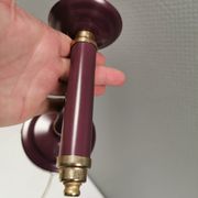 Wall lamp from Swedish Belid 1990s, in a beautiful aubergine purple colour.
