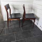 Pair of vintage rosewood chairs