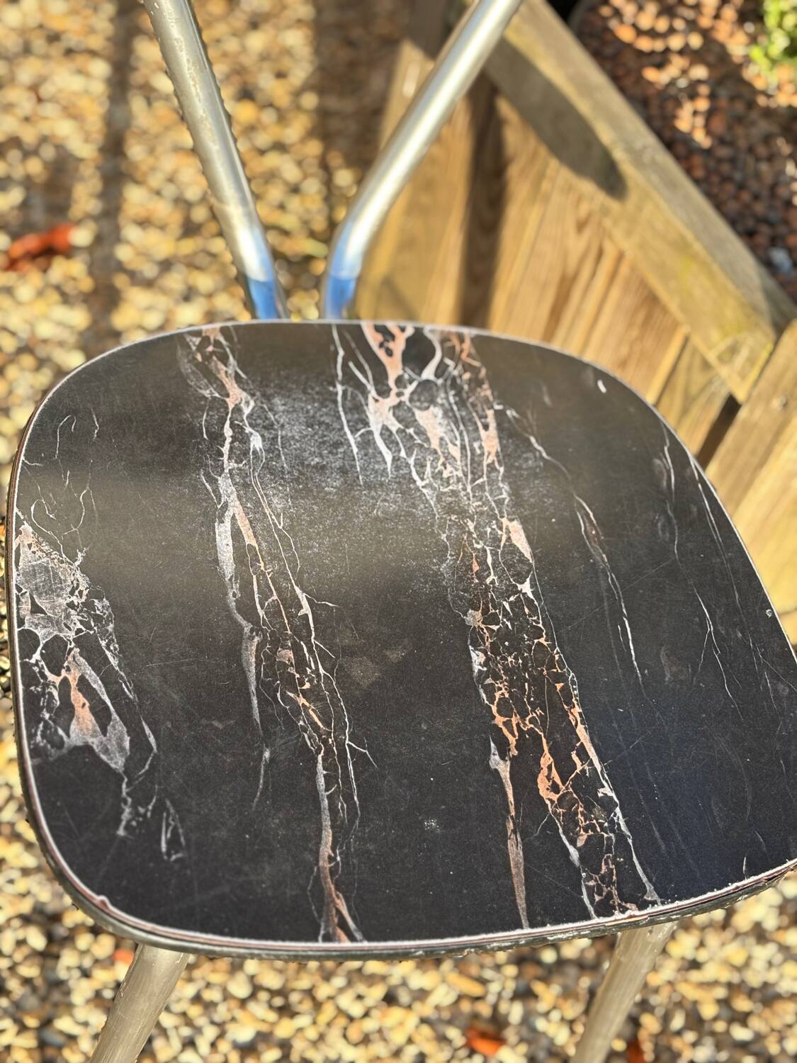 2 vintage formica chairs