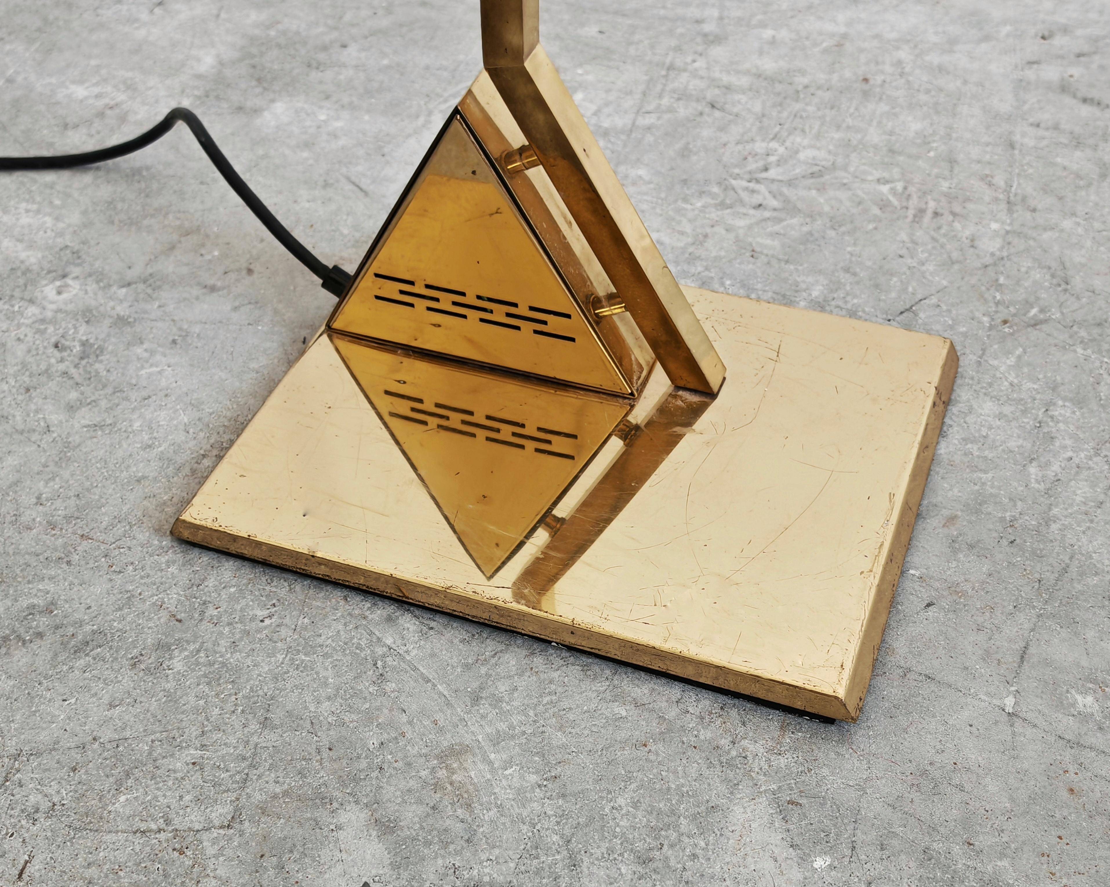Mid Century Modern brass floor lamp by Peill & Putzler