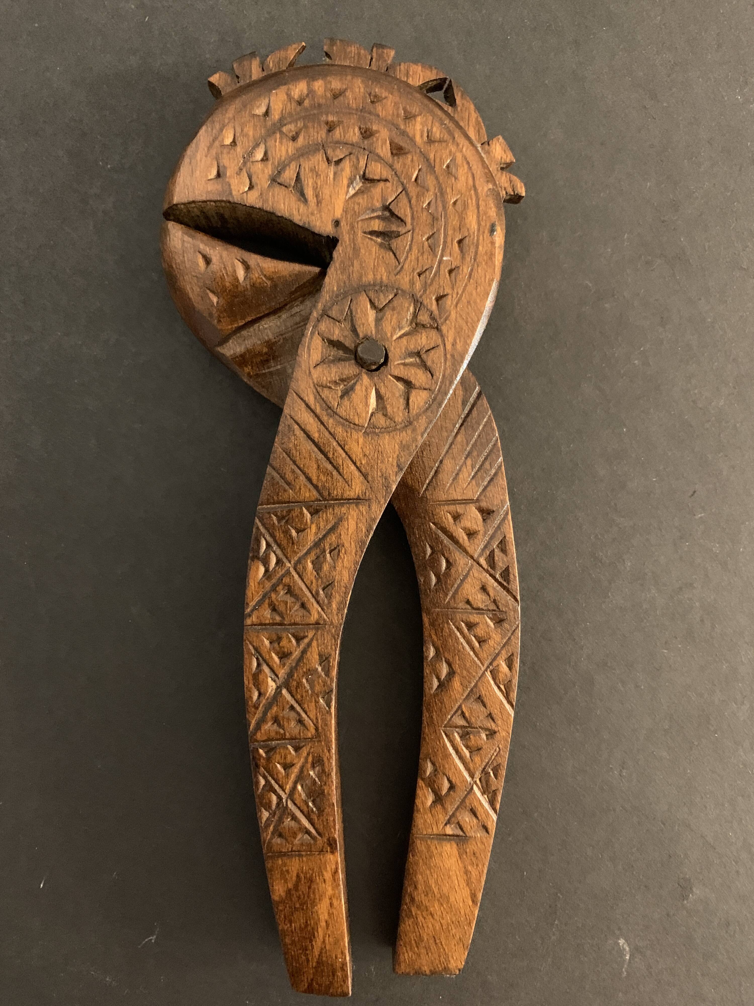 Nutcrackers folk art carved wood