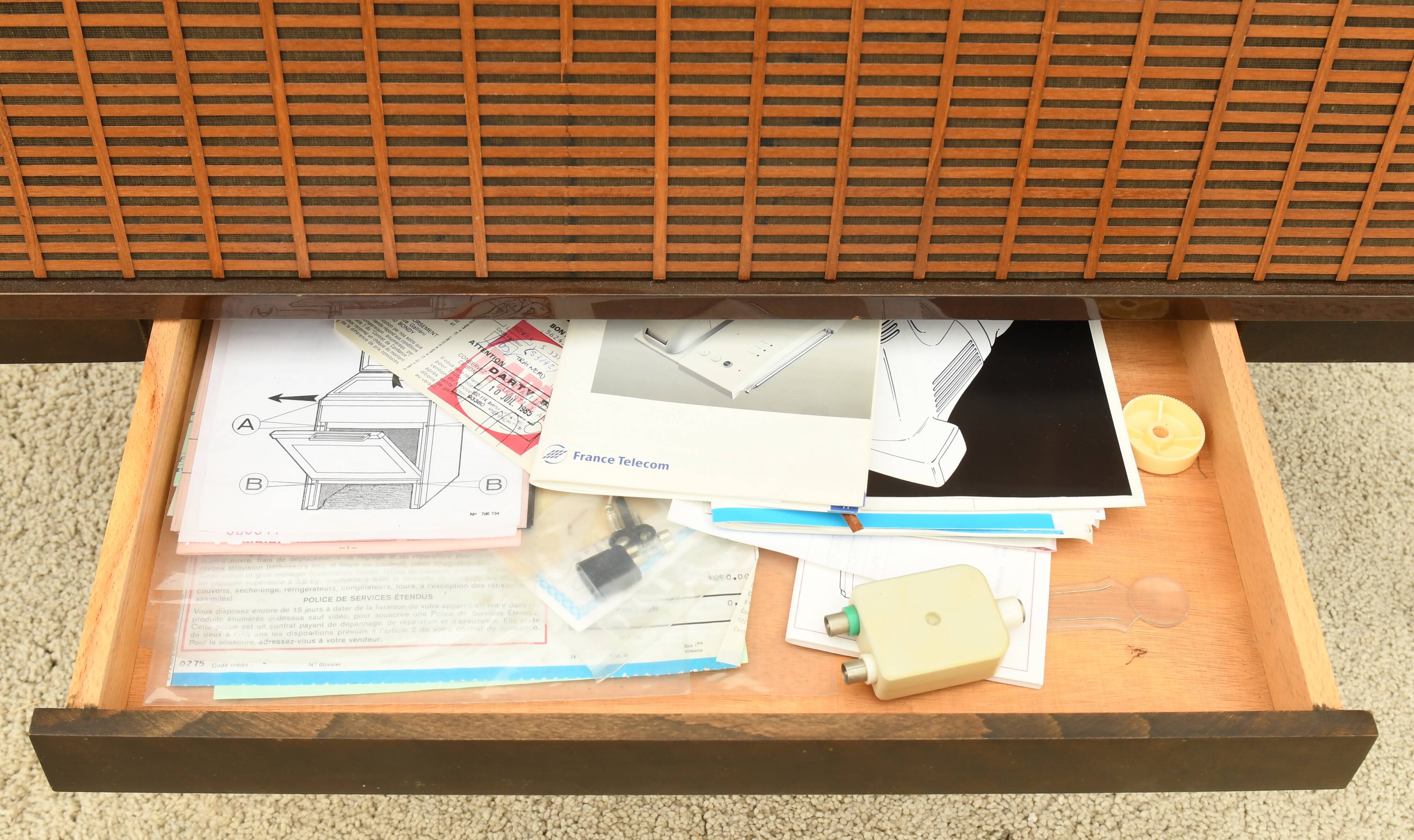 Vintage radio cabinet