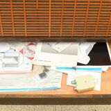 Vintage radio cabinet