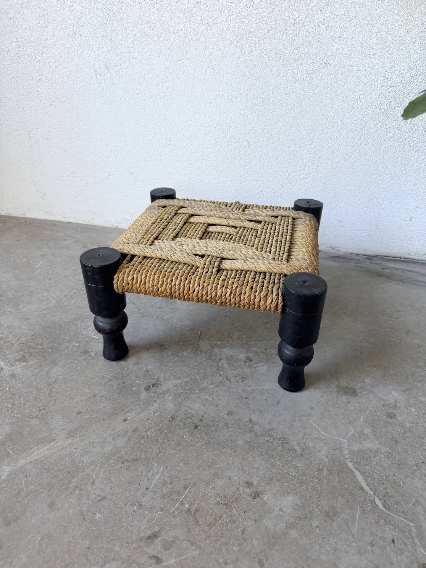 Small low stool or footrest DLC Audoux Minet