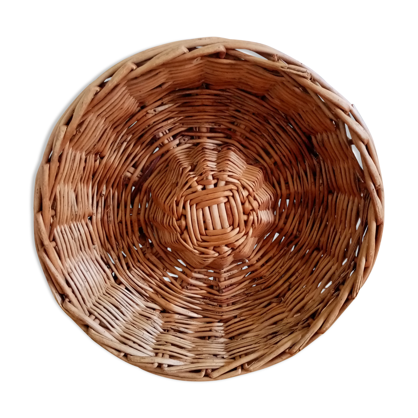 Panier rond plat décoration murale