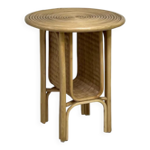 Rattan side table