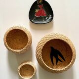Decoration Vintage stackable baskets