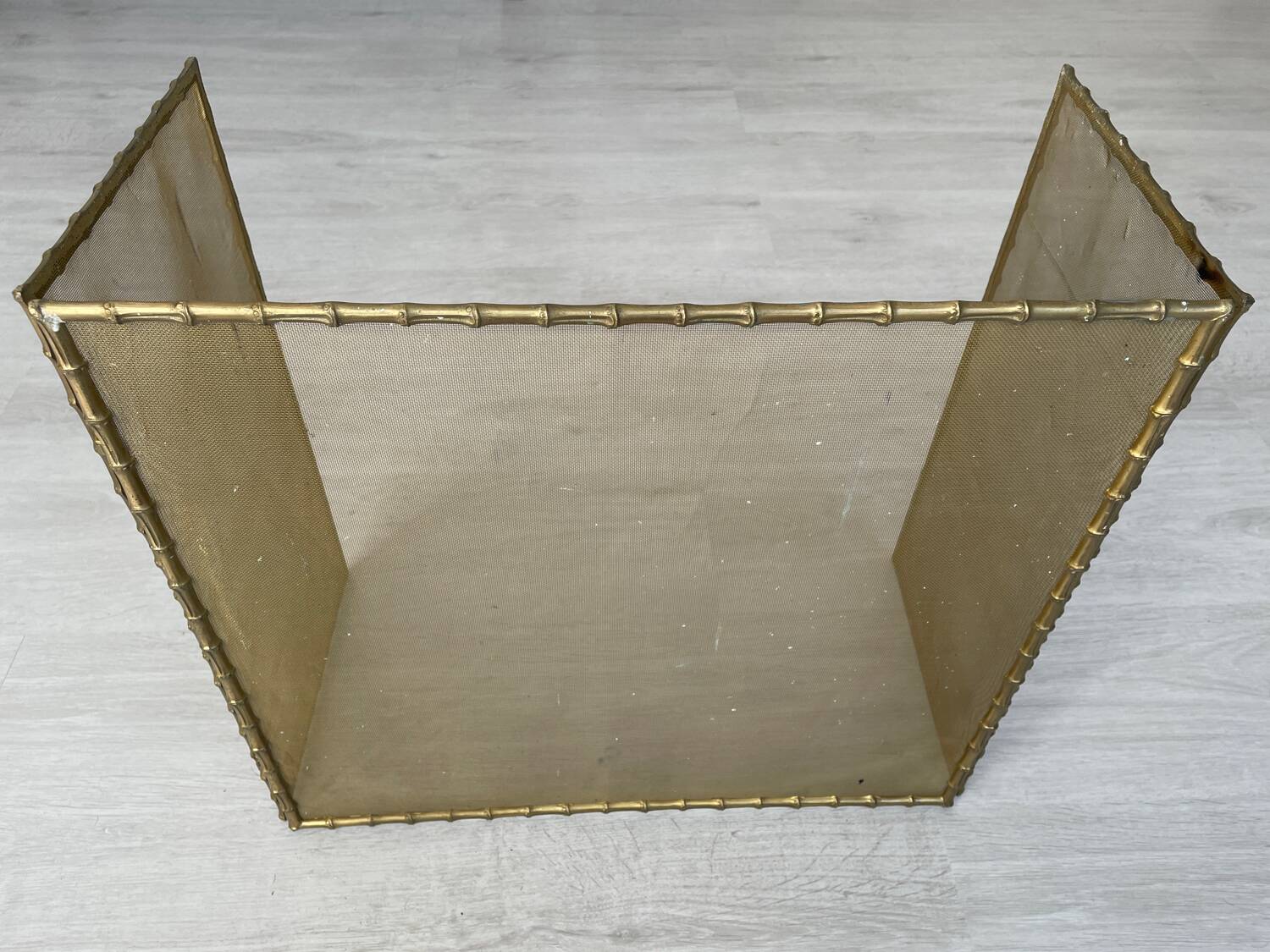 Fire protection chimney screen attributed to Baguès 1950