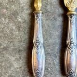 Silver and gilt fish serving cutlery no. 1