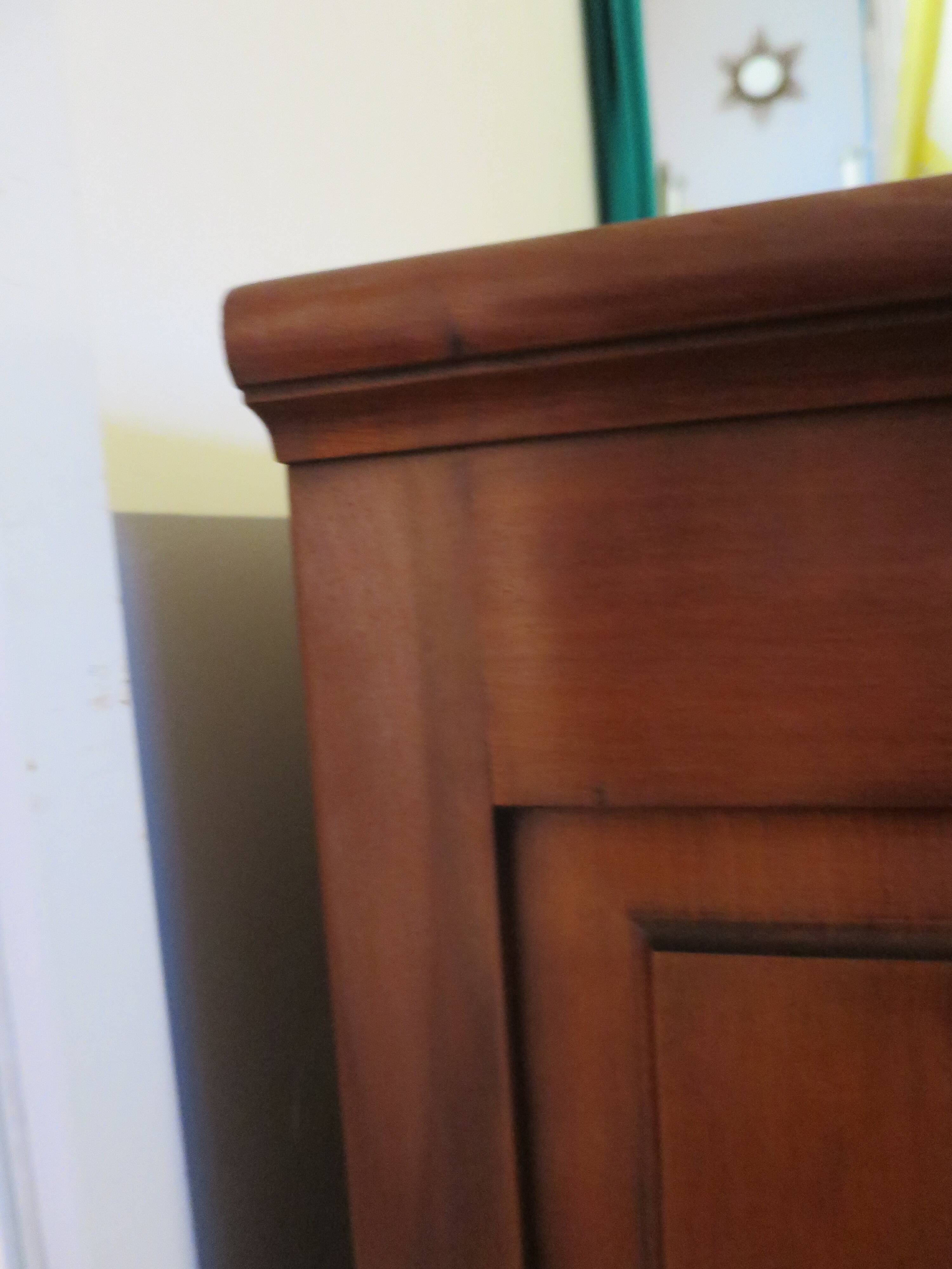Antique - chest of drawers - 4 drawers - solid wood - cherry