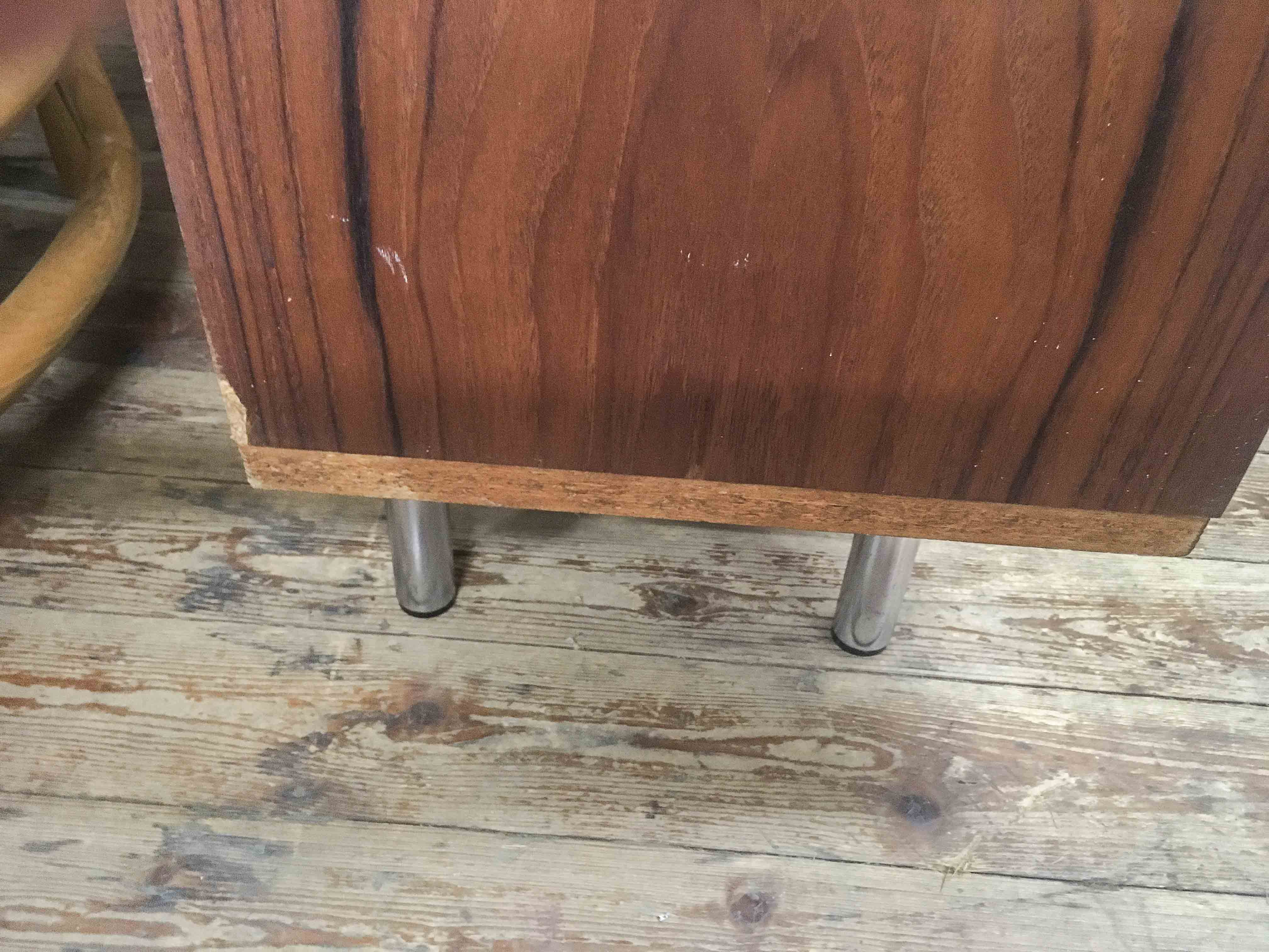 Small Sideboard in Teak by Herbert Hirche for Holzäpfel, Germany