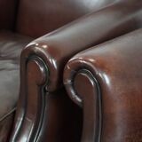 Set of 2 luxury sheepskin armchairs with a timeless look