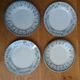4 mismatched flat plates Terre de fer Moulin des Loups and Hamage