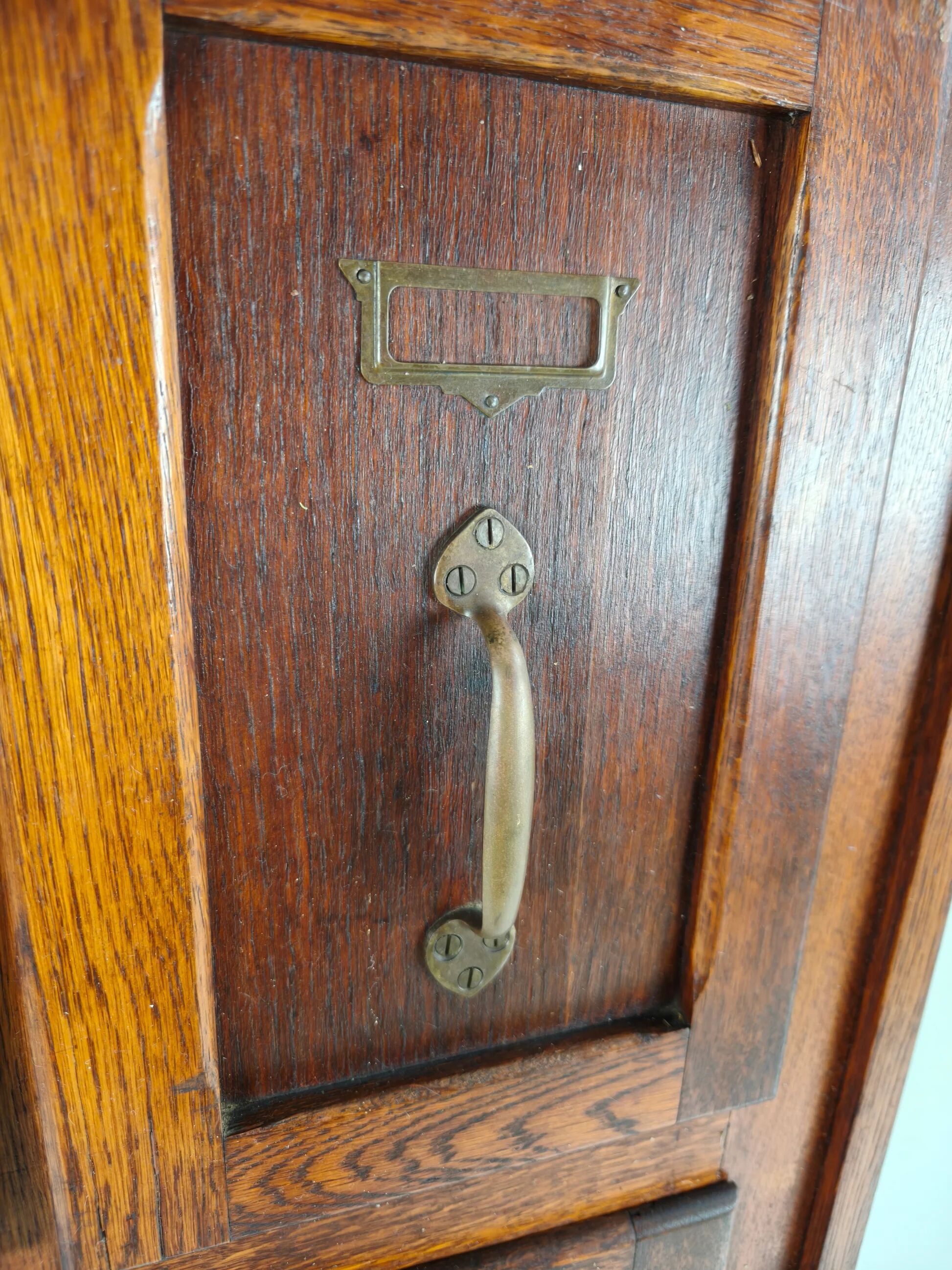 Antique oak filing cabinet – c.1900–1920