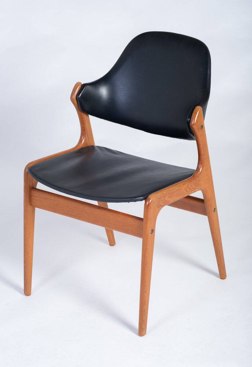 Teak Dining Chairs by Ejvind A. Johansson for Gern Møbelfabrik, Denmark, 1960s, Set of 6