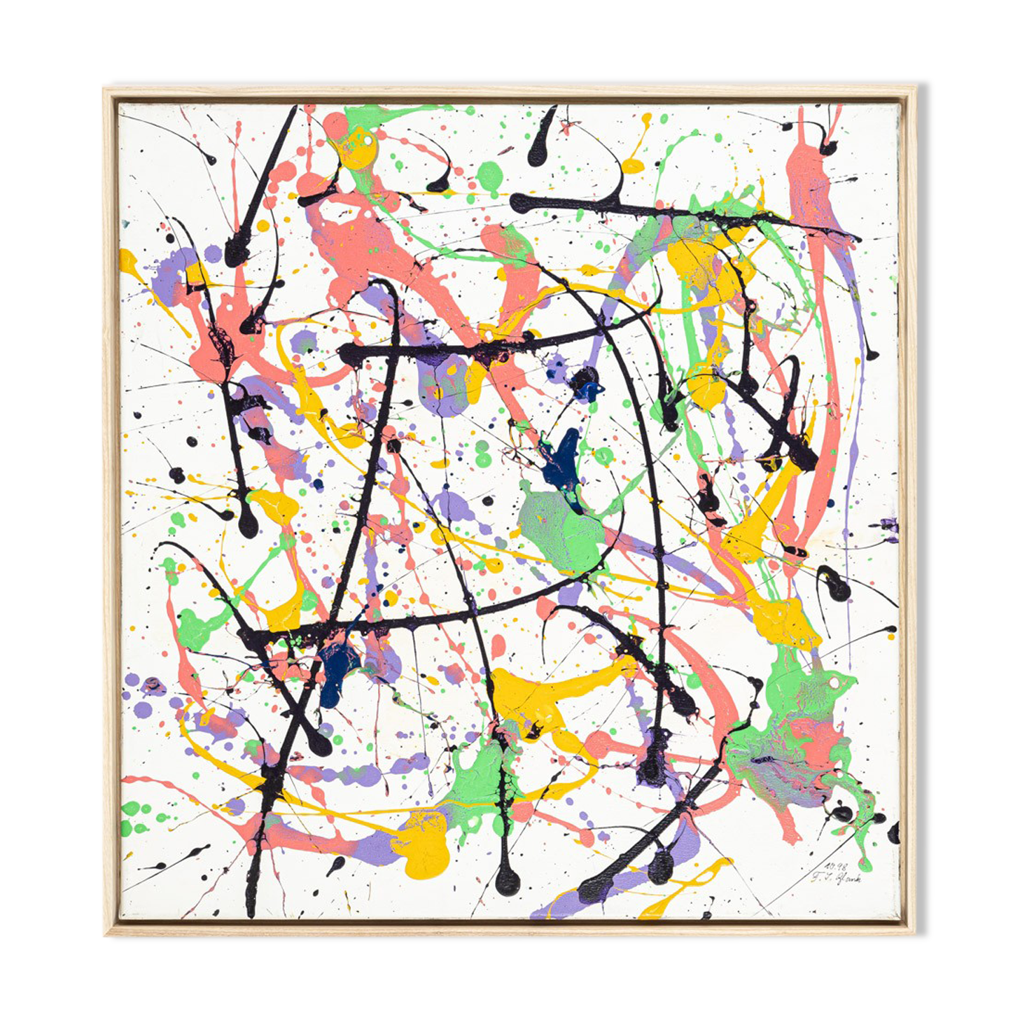 Dop of Color, Acrylique sur toile, 70 x 73 cm