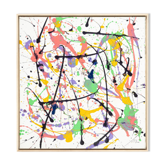 Dop of Color, Acrylic on Canvas, 70 x 73 cm