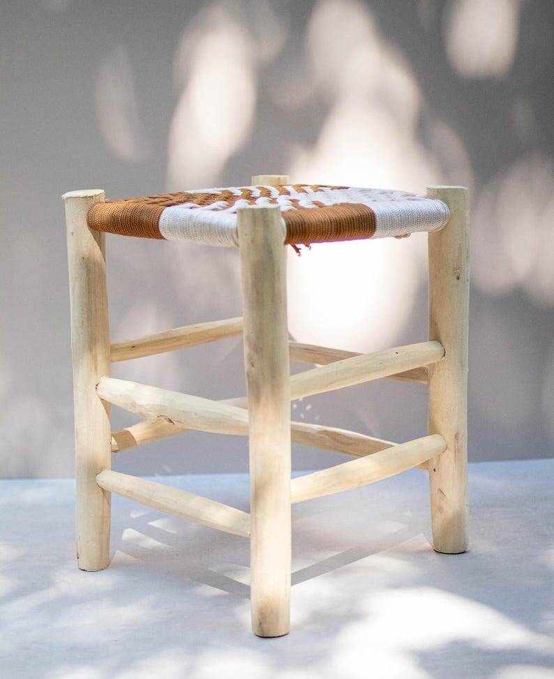 vintage Moroccan low stool