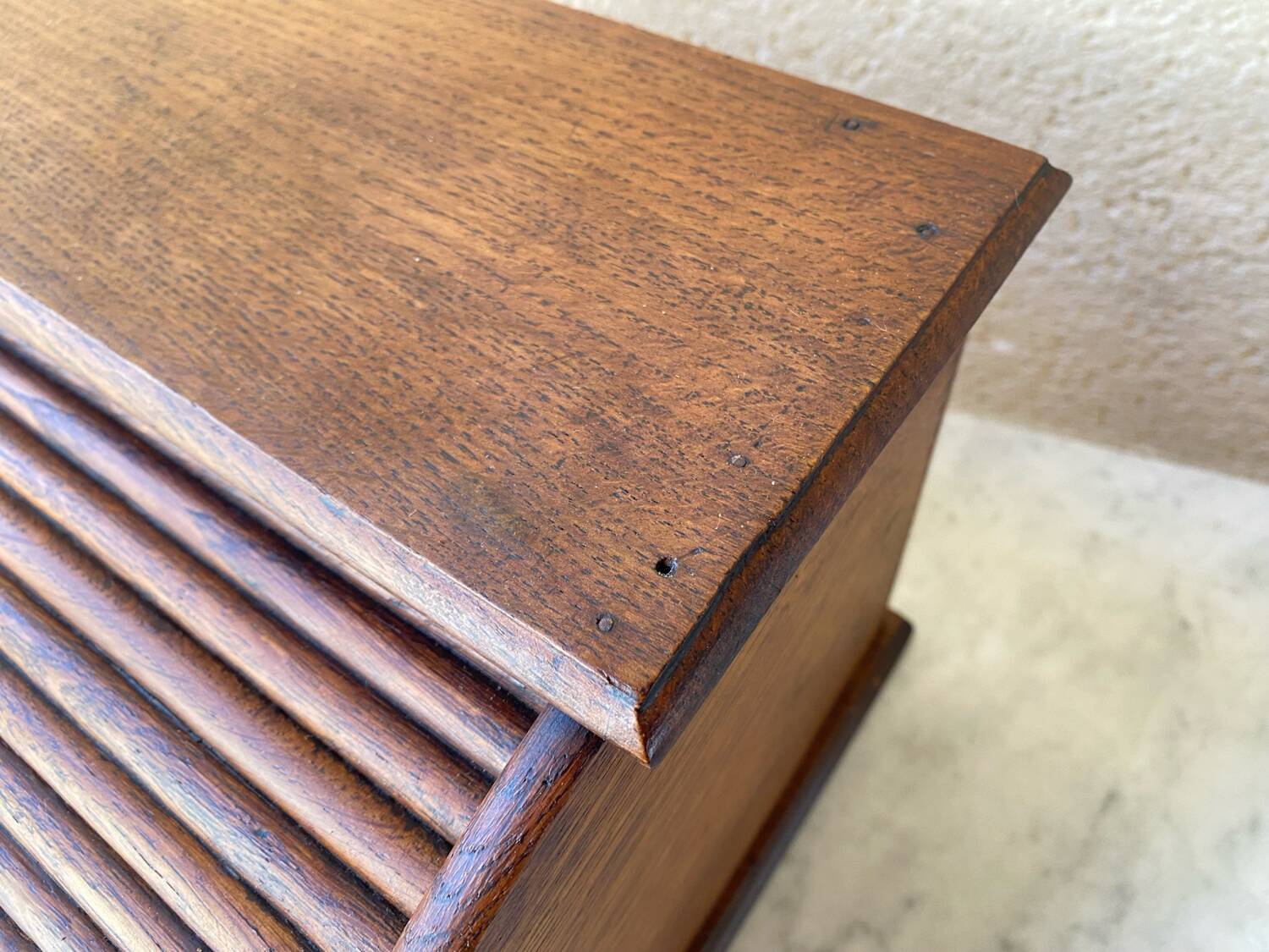 Office storage with plain curtains France JM Paillard vintage design bauhaus art deco 1900