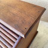 Office storage with plain curtains France JM Paillard vintage design bauhaus art deco 1900