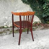 Japy office armchair in curved wood 1940