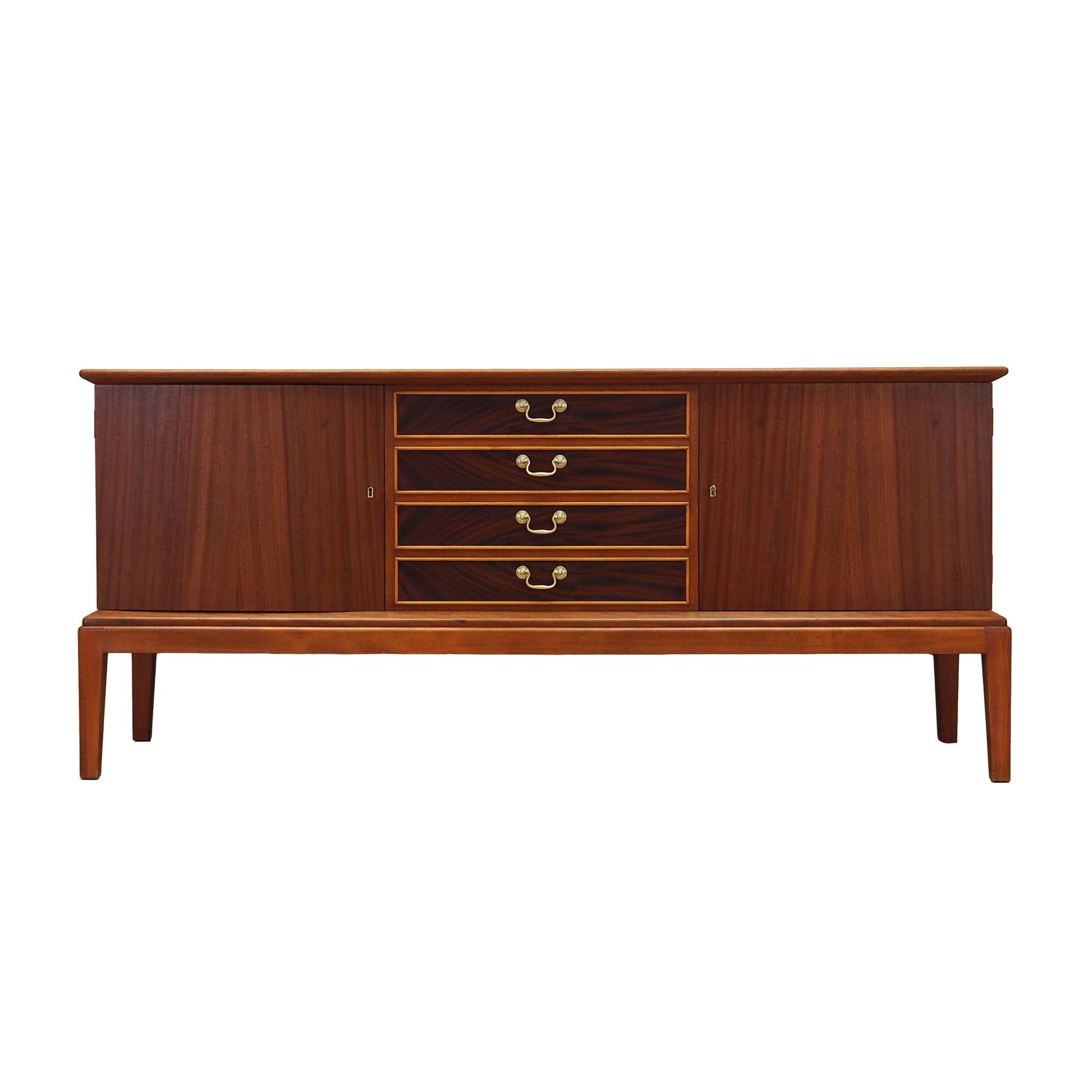 Enfilade en acajou, design danois, années 1970, production : Danemark