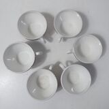 6 cups Digoin Sarreguemines