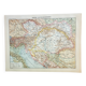 Old engraving 1898, Empire of Austria-Hungary, map • Lithograph, original illustration