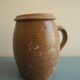 Ancien pot grès vernissé déco rustique old french stoneware pot vase
