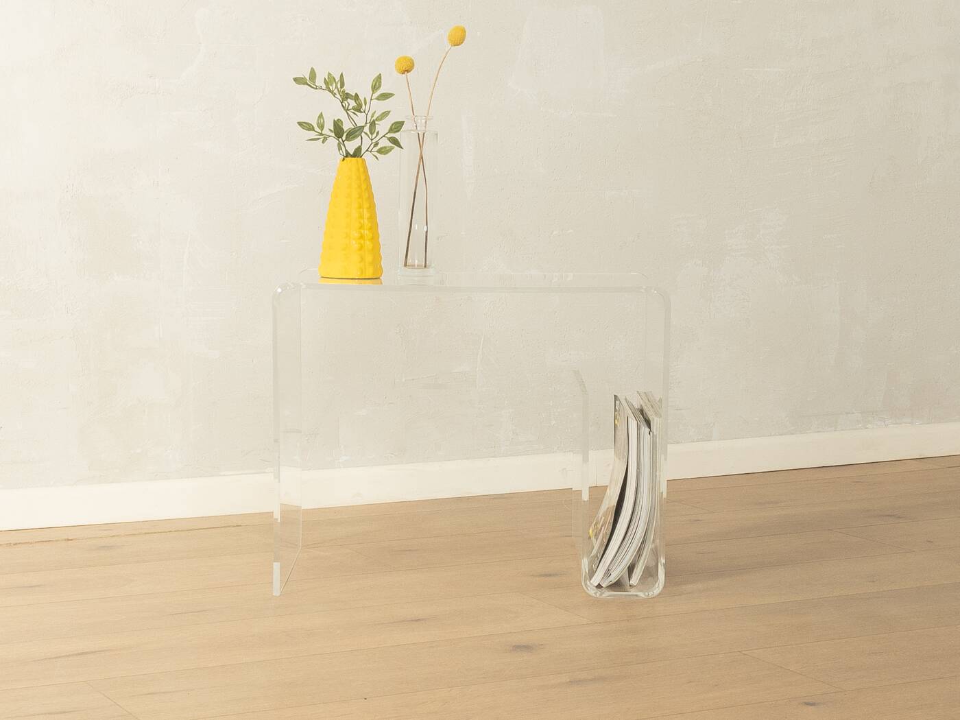 1960s Magazine rack, acrylic