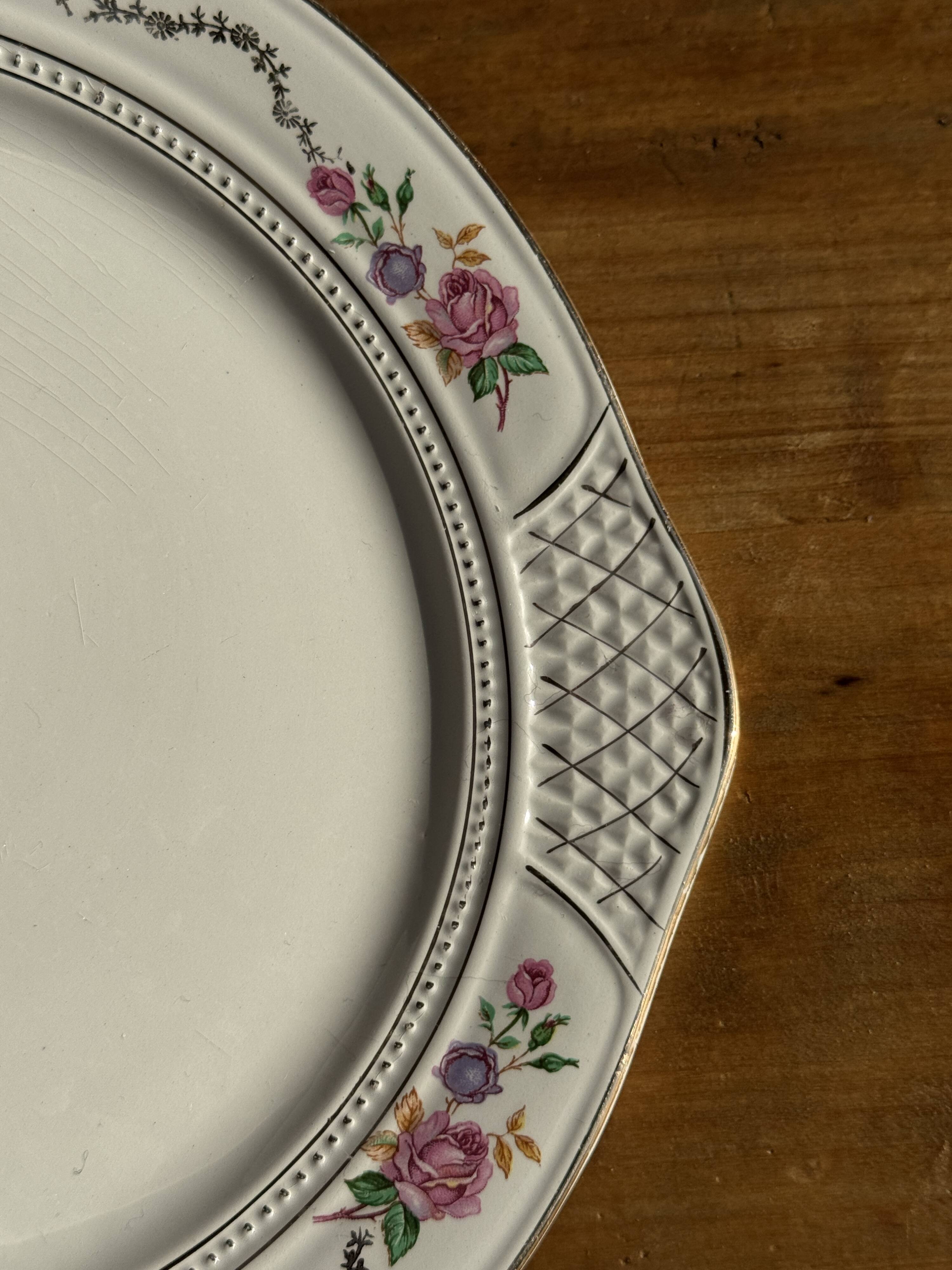 L'Amandinoise rose gold tart dish D30