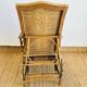 Antique Art Deco rattan and wicker chaise longue
