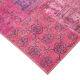 Tapis oriental à la main 170 cm x 239 cm patchwork rose
