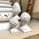 Ornamental artichoke in bleached concrete